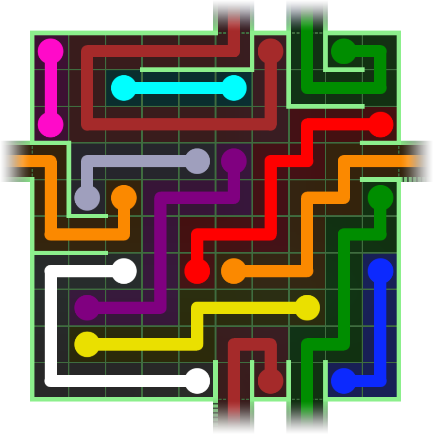 Flow Free Warps 2712 Solution