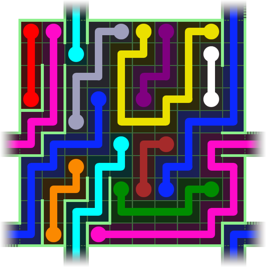 Flow Free Warps 2717 Solution
