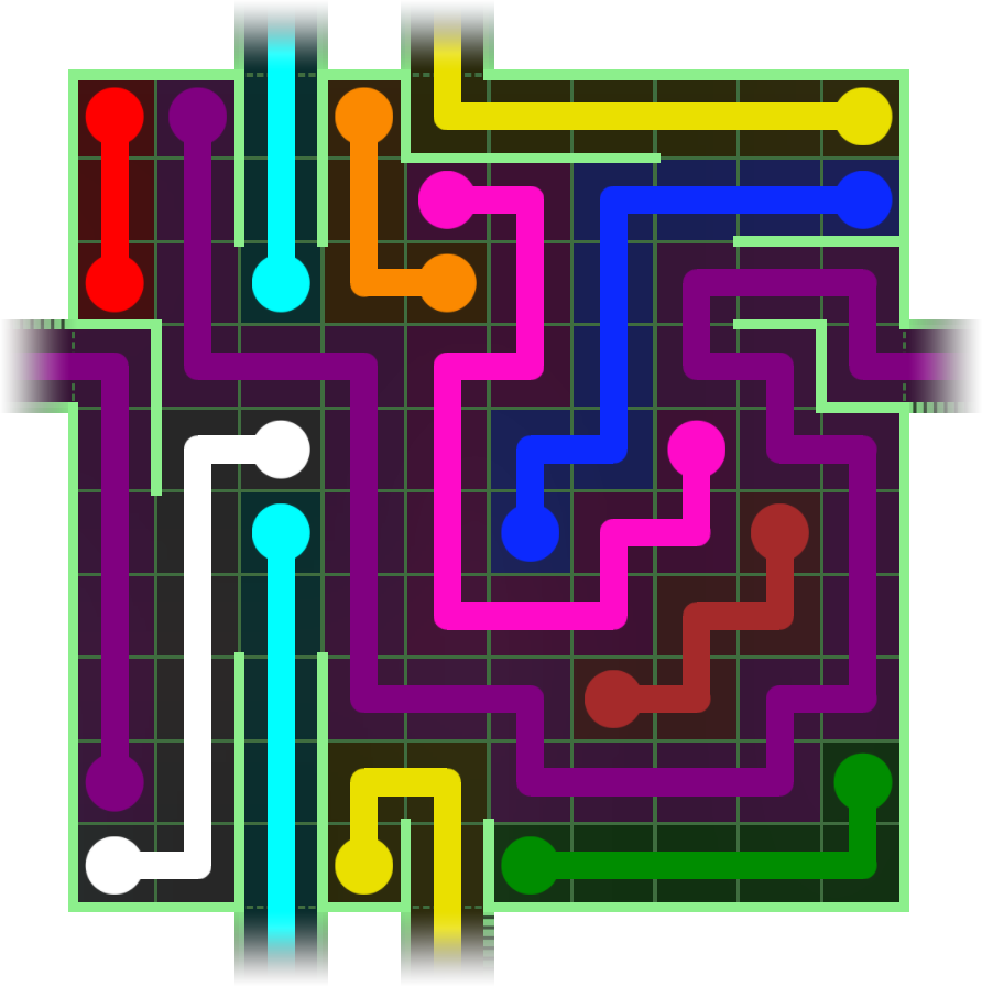 Flow Free Warps 2724 Solution