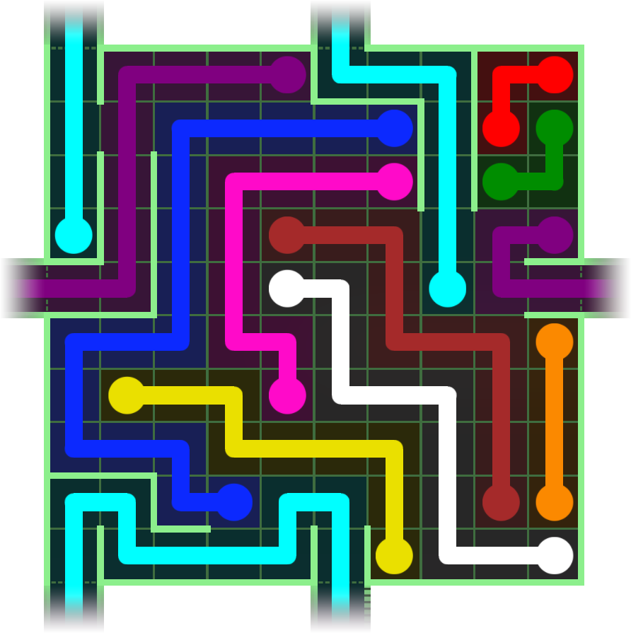 Flow Free Warps 2727 Solution