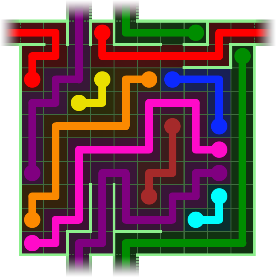 Flow Free Warps 2728 Solution