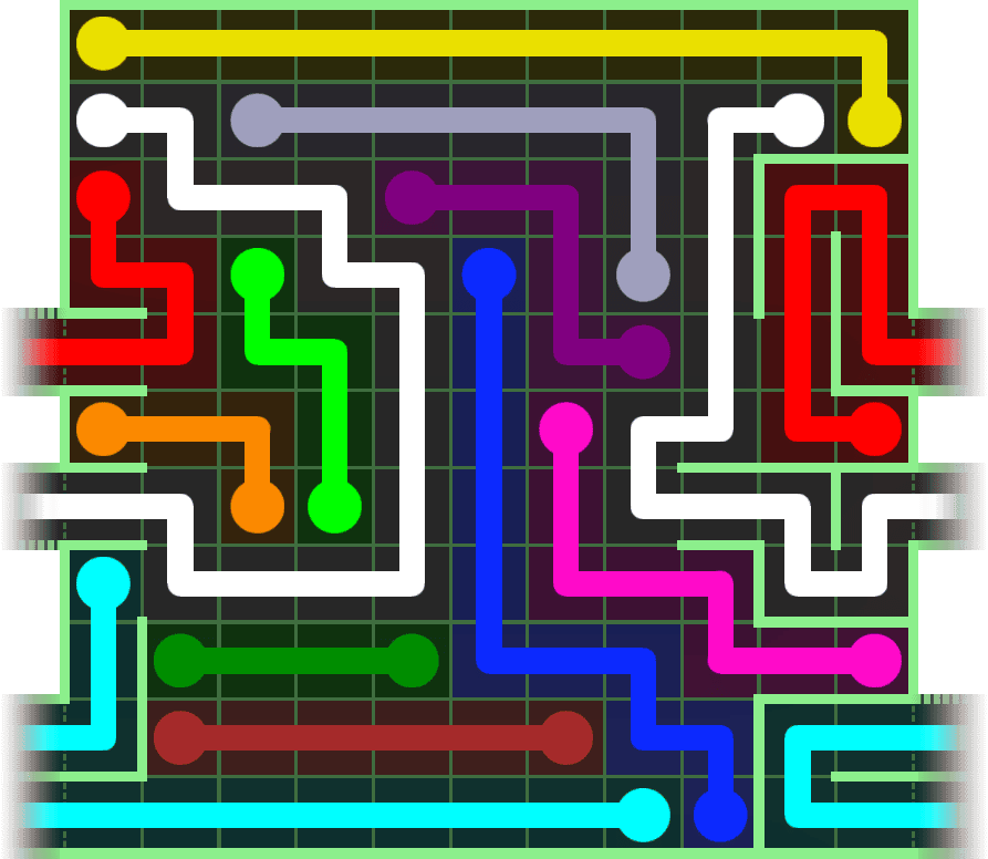 Flow Free Warps 2740 Solution