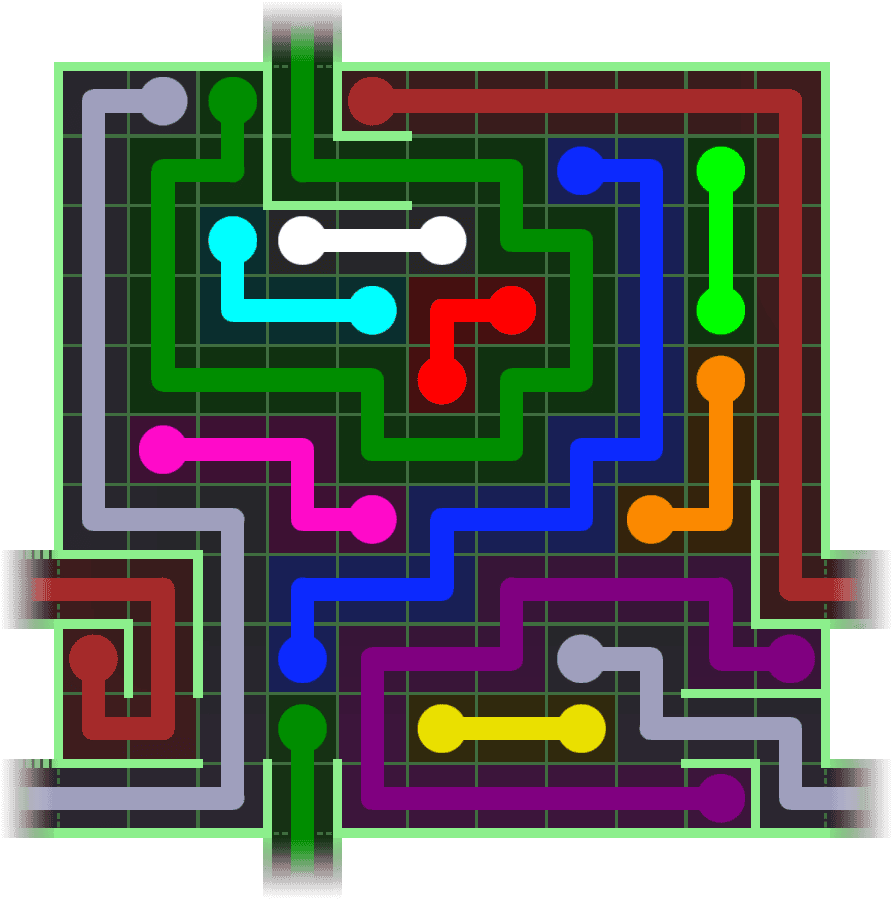 Flow Free Warps 2744 Solution