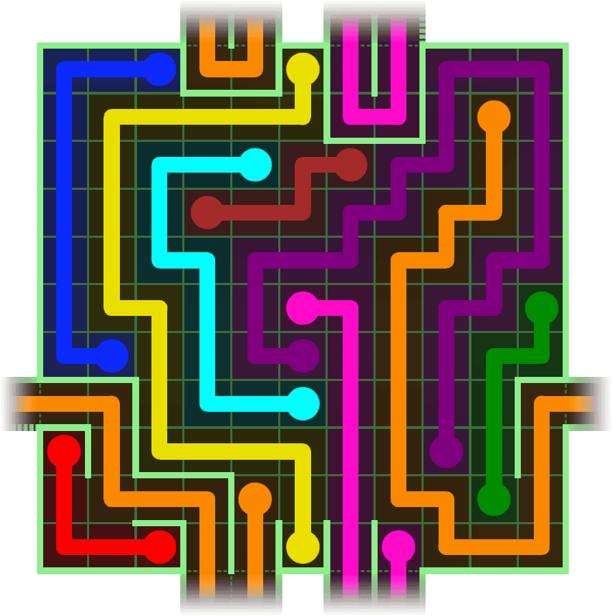 Flow Free Warps 2747 Solution