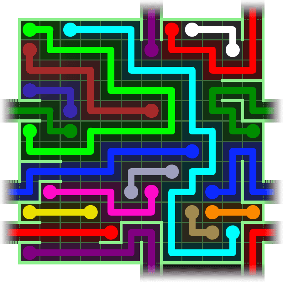 Flow Free Warps 2768 Solution