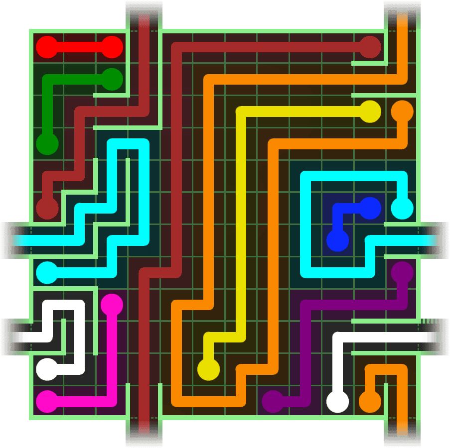 Flow Free Warps 2770 Solution