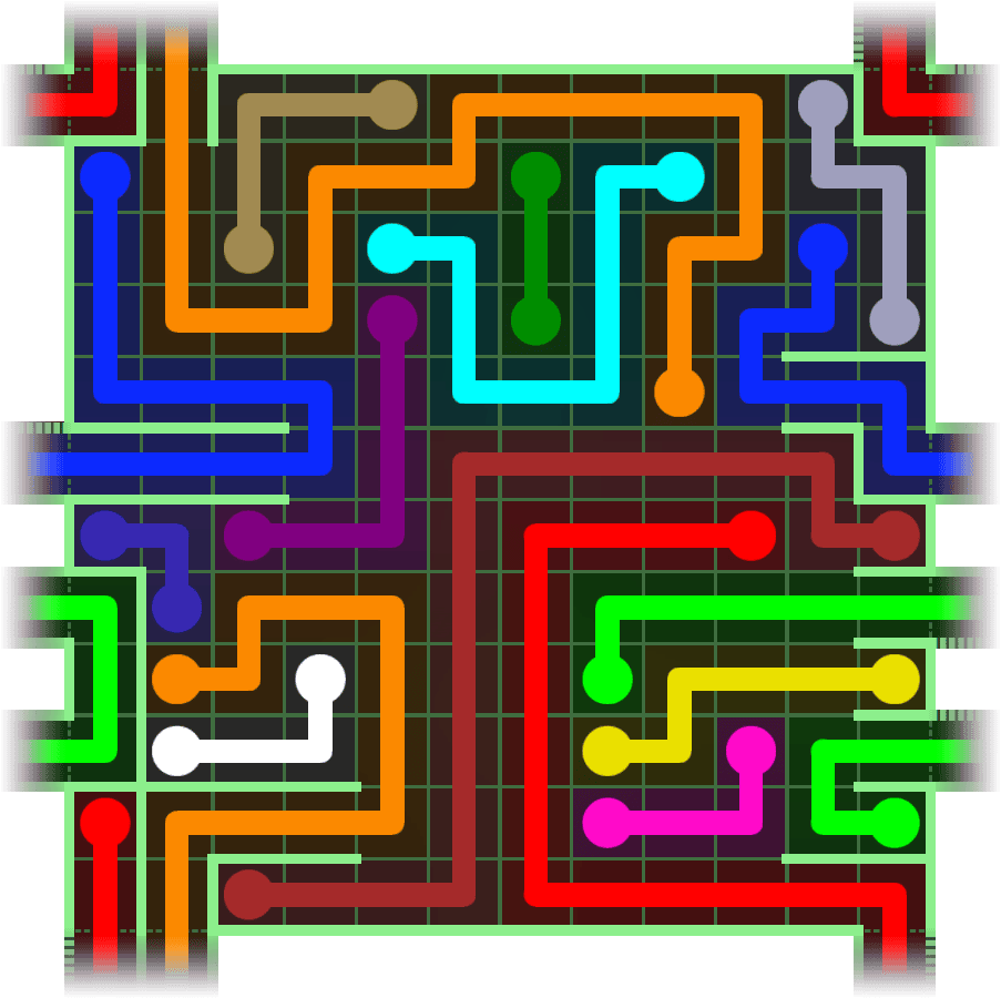 Flow Free Warps 2790 Solution