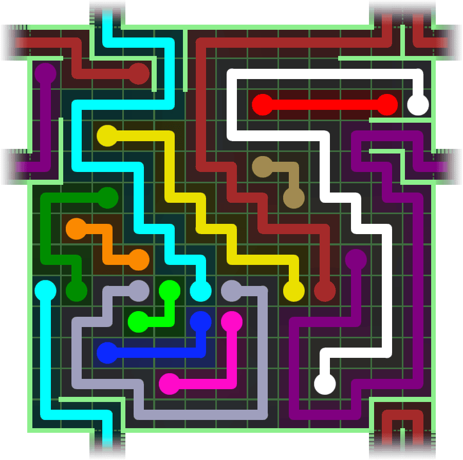 Flow Free Warps 2818 Solution