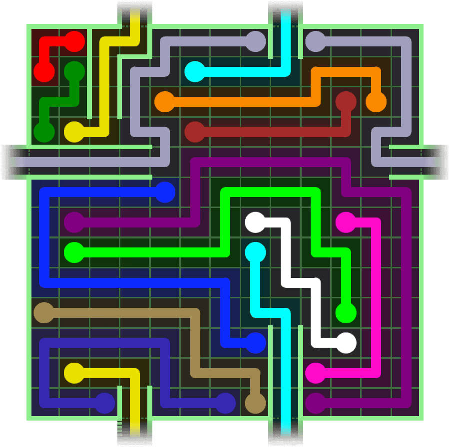 Flow Free Warps 2795 Solution