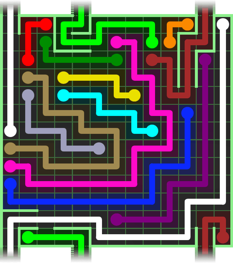 Flow Free Warps 2796 Solution