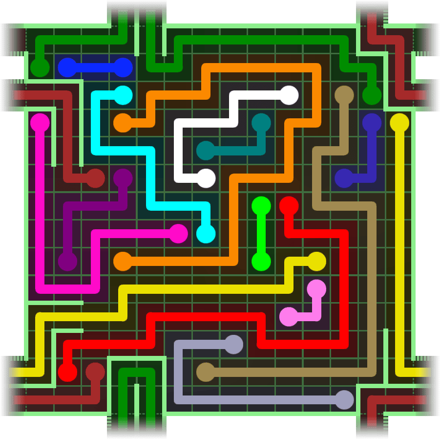 Flow Free Warps 2828 Solution