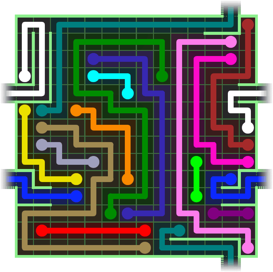 Flow Free Warps 2836 Solution