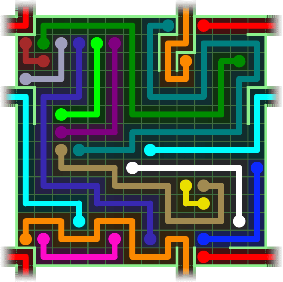 Flow Free Warps 2837 Solution