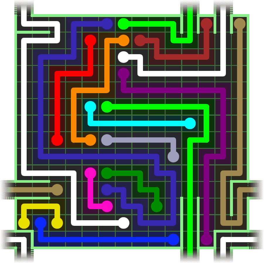 Flow Free Warps 2843 Solution