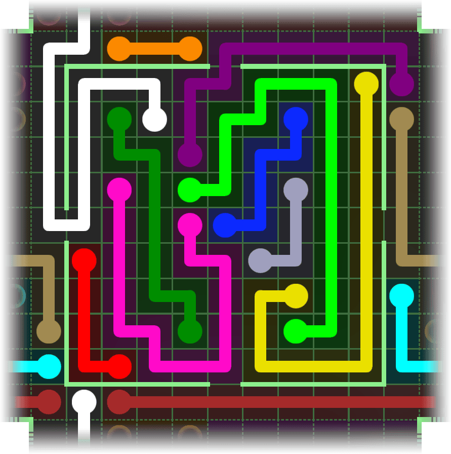 Flow Free Warps 2550 Solution