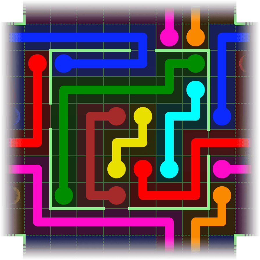 Flow Free Warps 2445 Solution