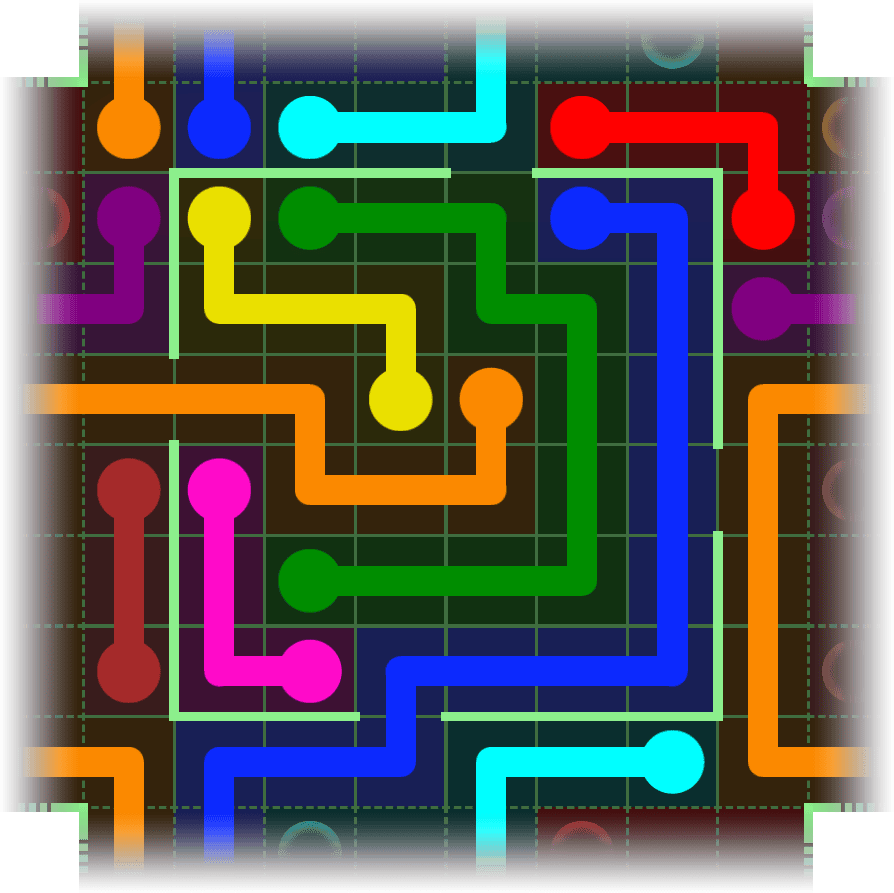 Flow Free Warps 2452 Solution