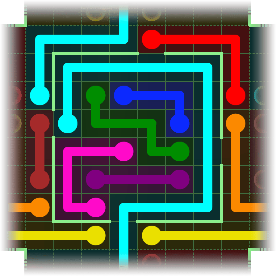 Flow Free Warps 2454 Solution