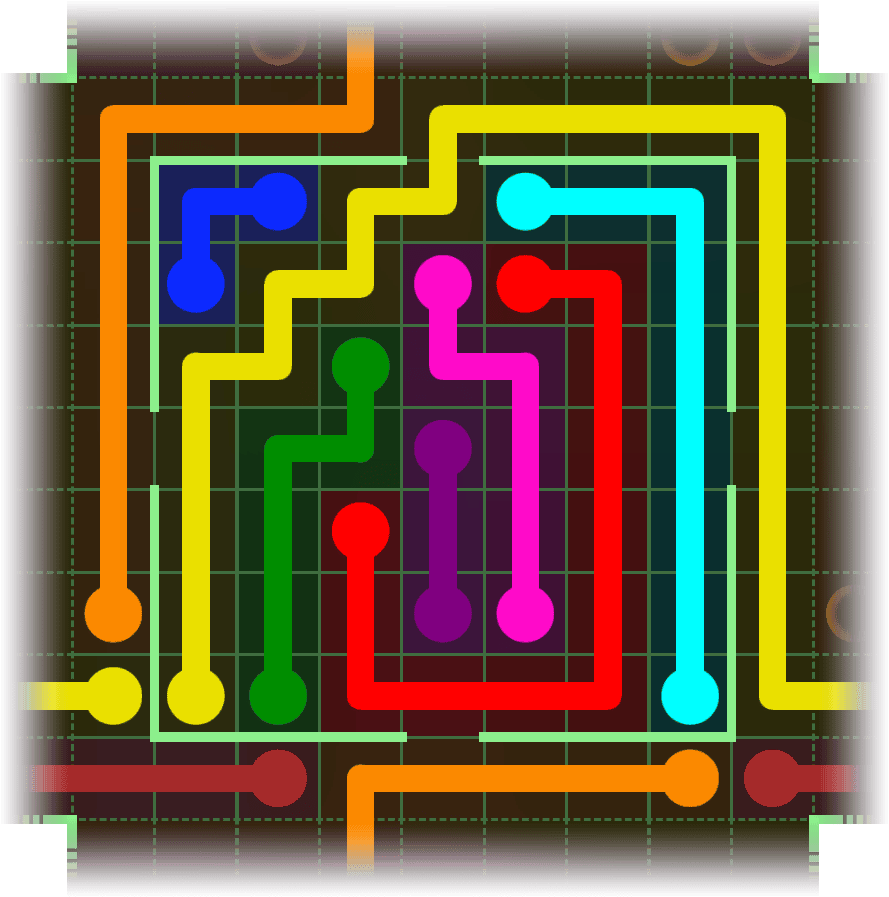 Flow Free Warps 2466 Solution