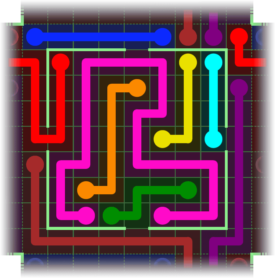 Flow Free Warps 2487 Solution