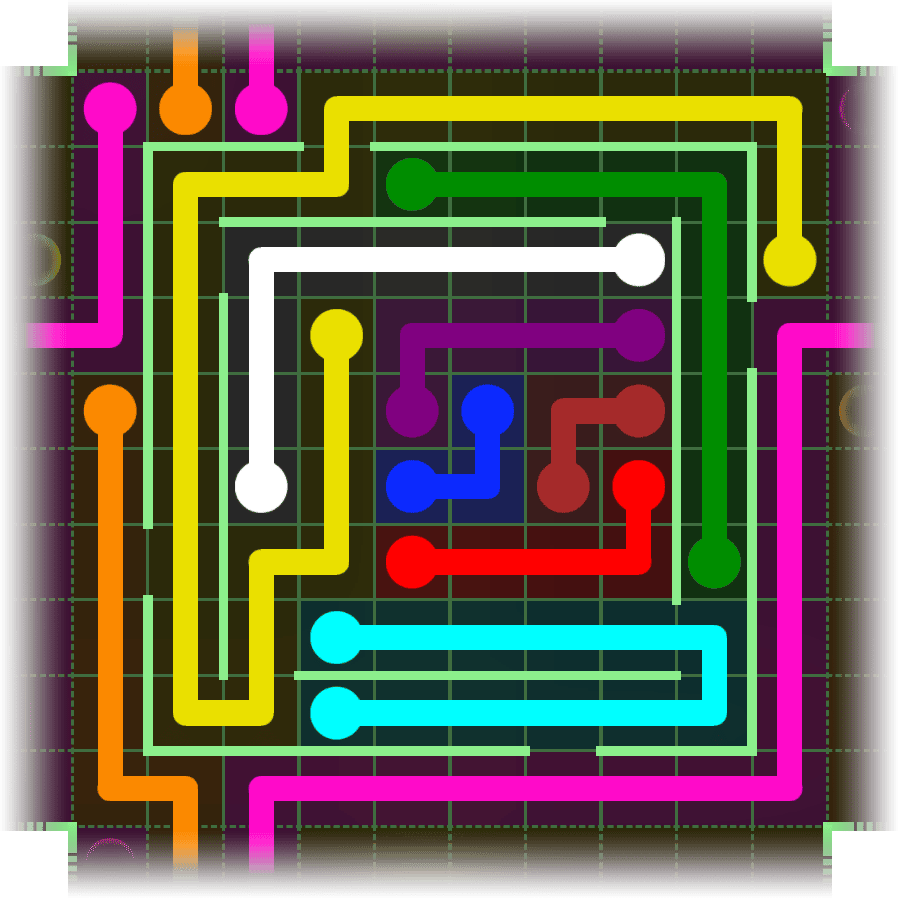 Flow Free Warps 2585 Solution