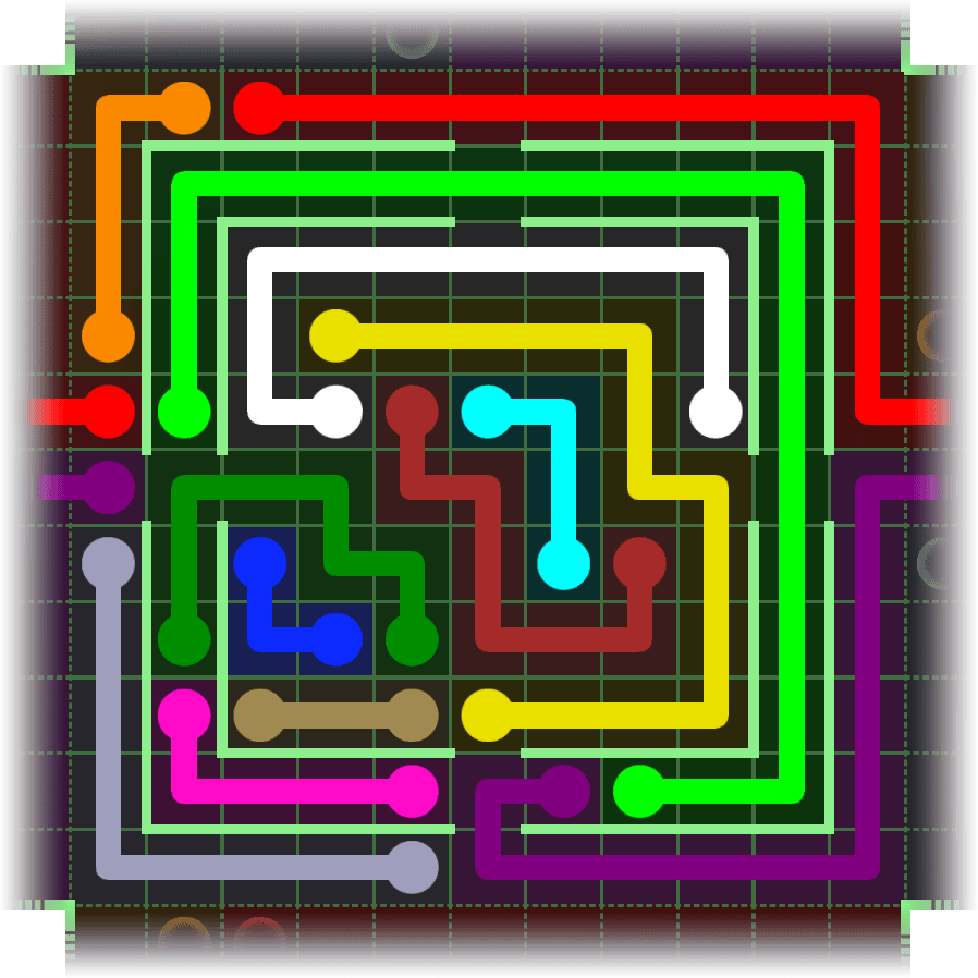 Flow Free Warps 2619 Solution