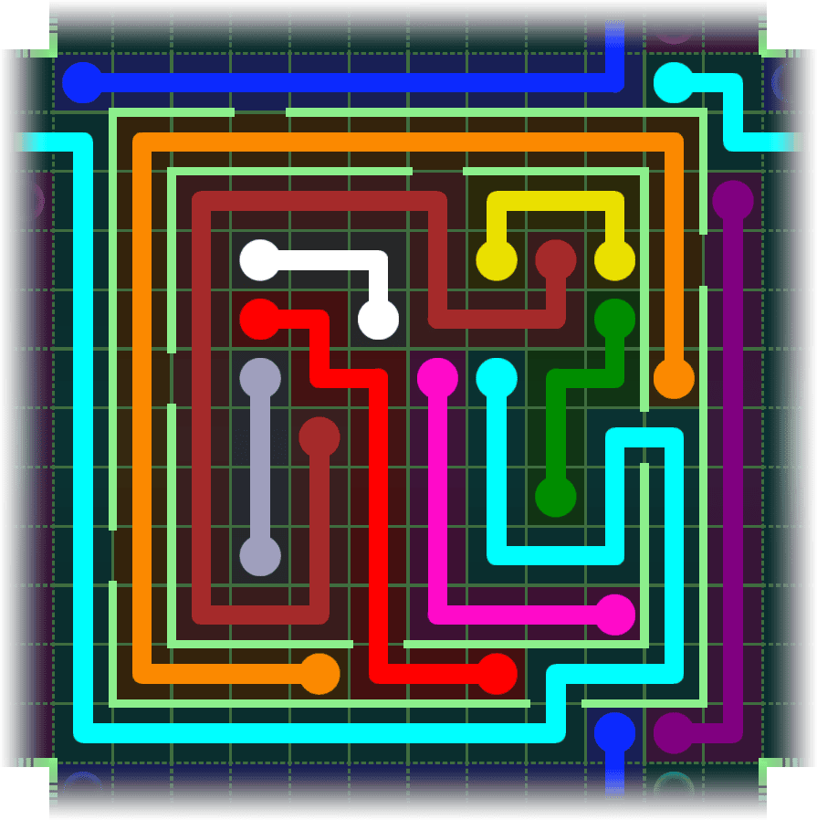 Flow Free Warps 2664 Solution