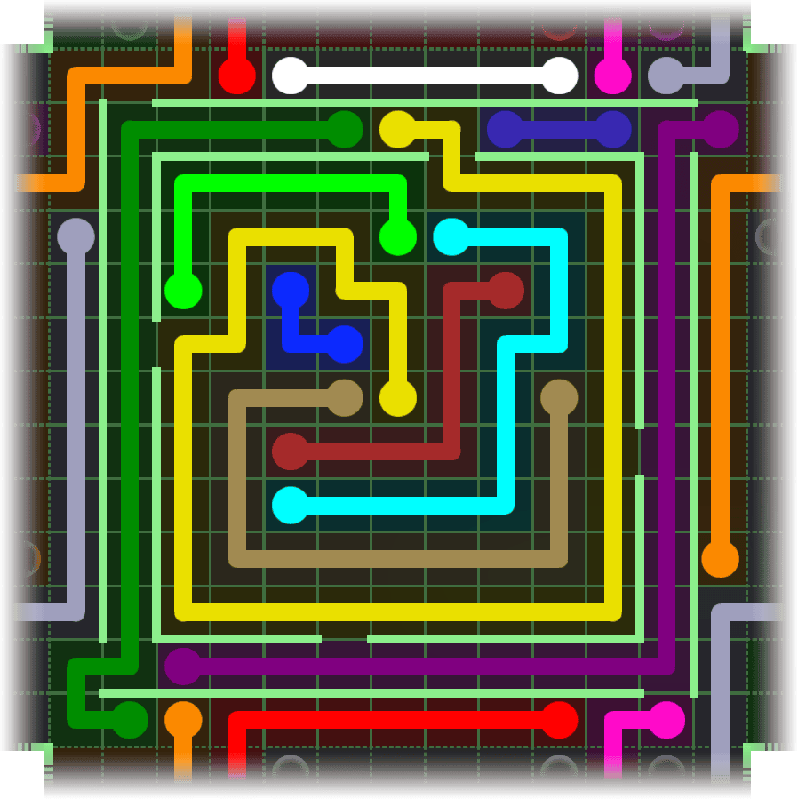 Flow Free Warps 2672 Solution