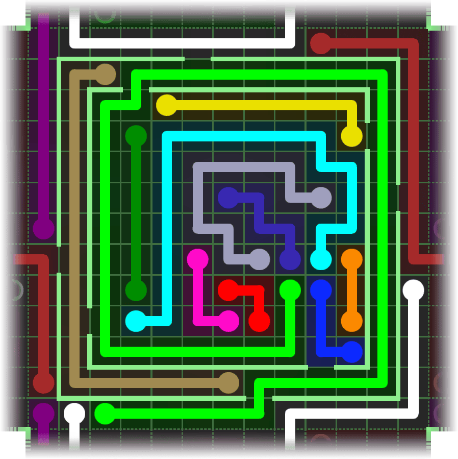 Flow Free Warps 2676 Solution