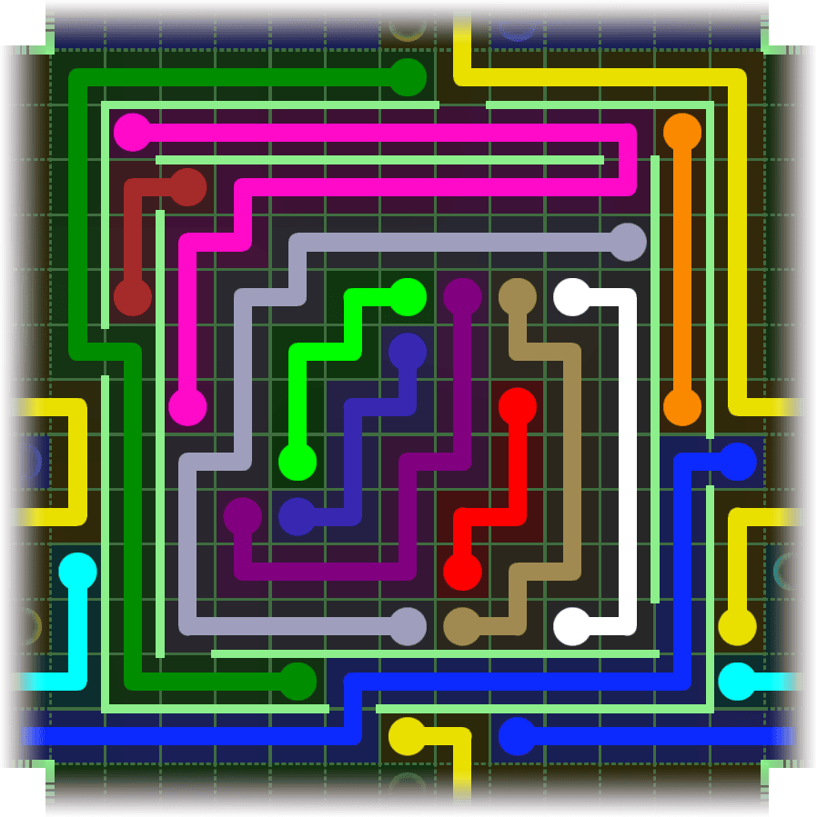 Flow Free Warps 2678 Solution