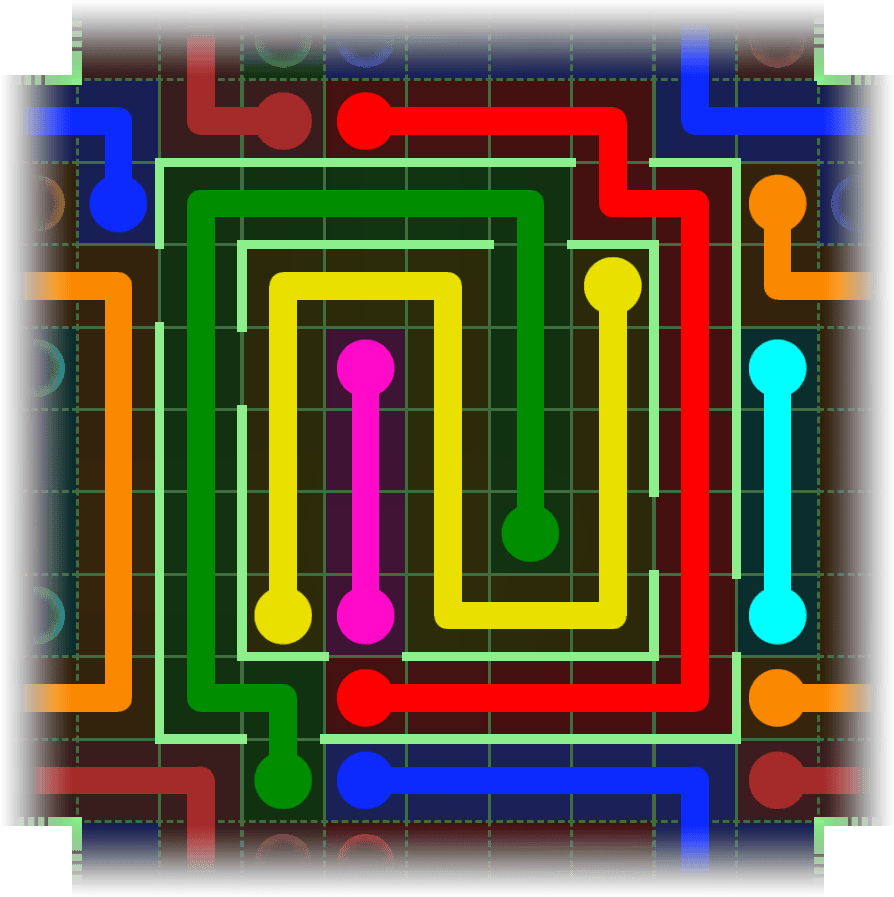 Flow Free Warps 2560 Solution