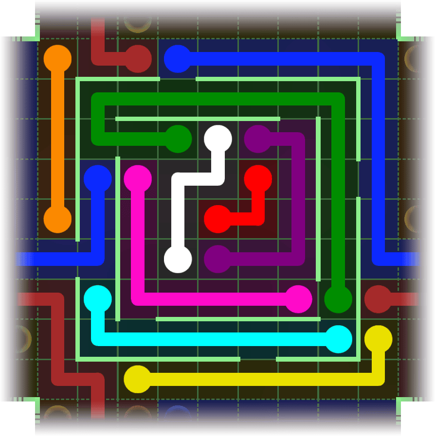 Flow Free Warps 2564 Solution