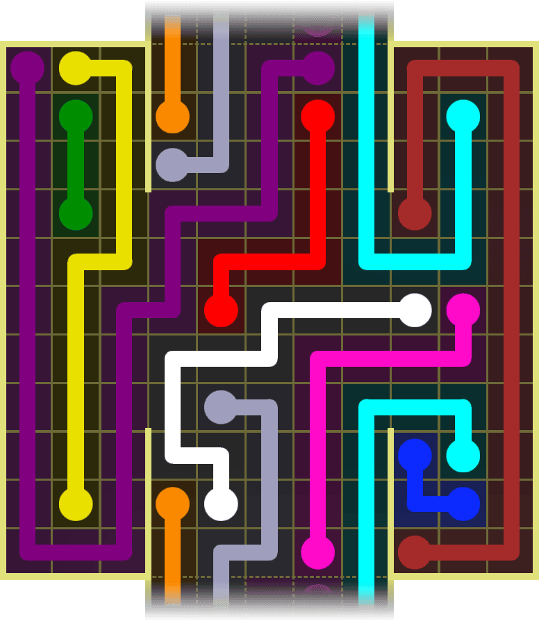 Flow Free Warps 4487 Solution