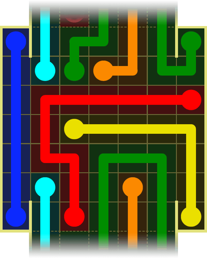 Flow Free Warps 4373 Solution