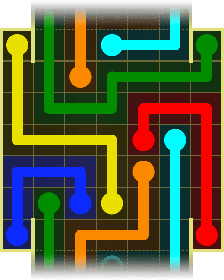Flow Free Warps 4377 Solution