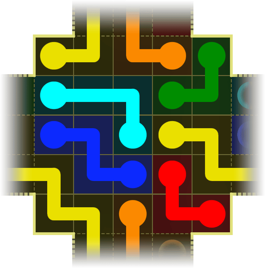 Flow Free Warps 4110 Solution