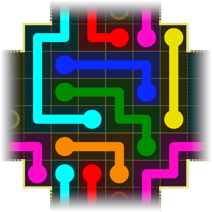 Flow Free Warps 4162 Solution