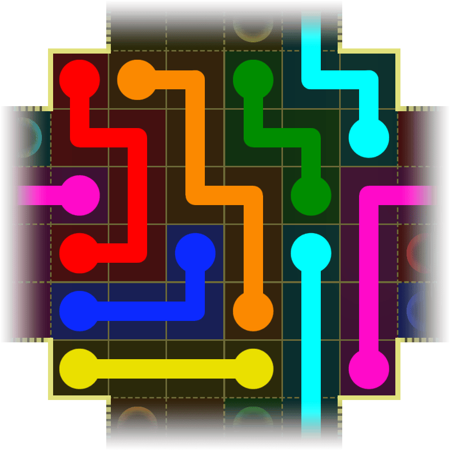 Flow Free Warps 4147 Solution