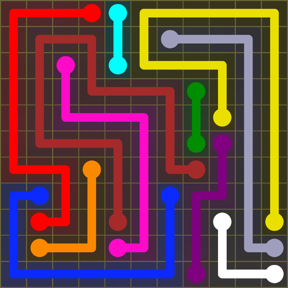 Flow Free 1374 Solution