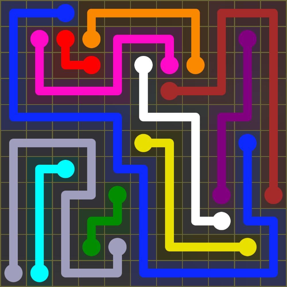 Flow Free 1408 Solution