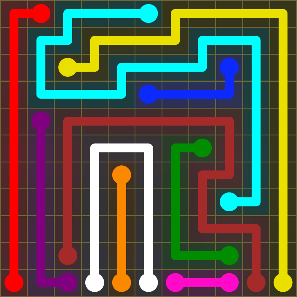 Flow Free 1418 Solution