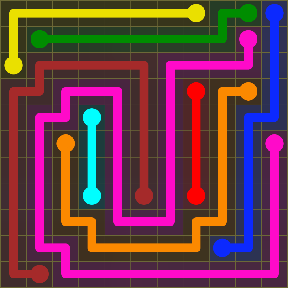 Flow Free 1438 Solution