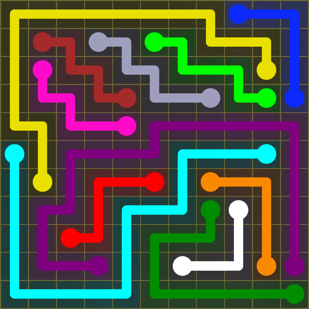 Flow Free 1458 Solution