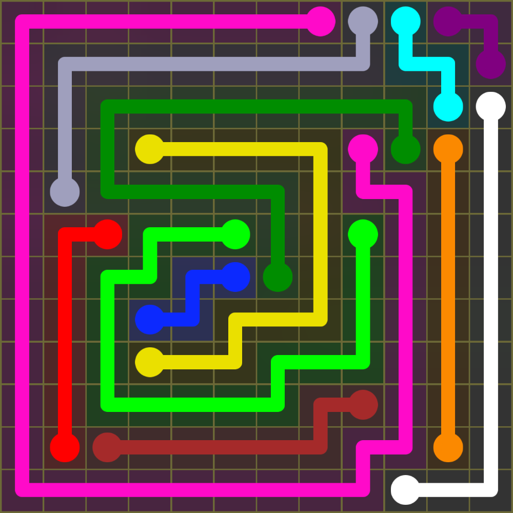 Flow Free 1517 Solution