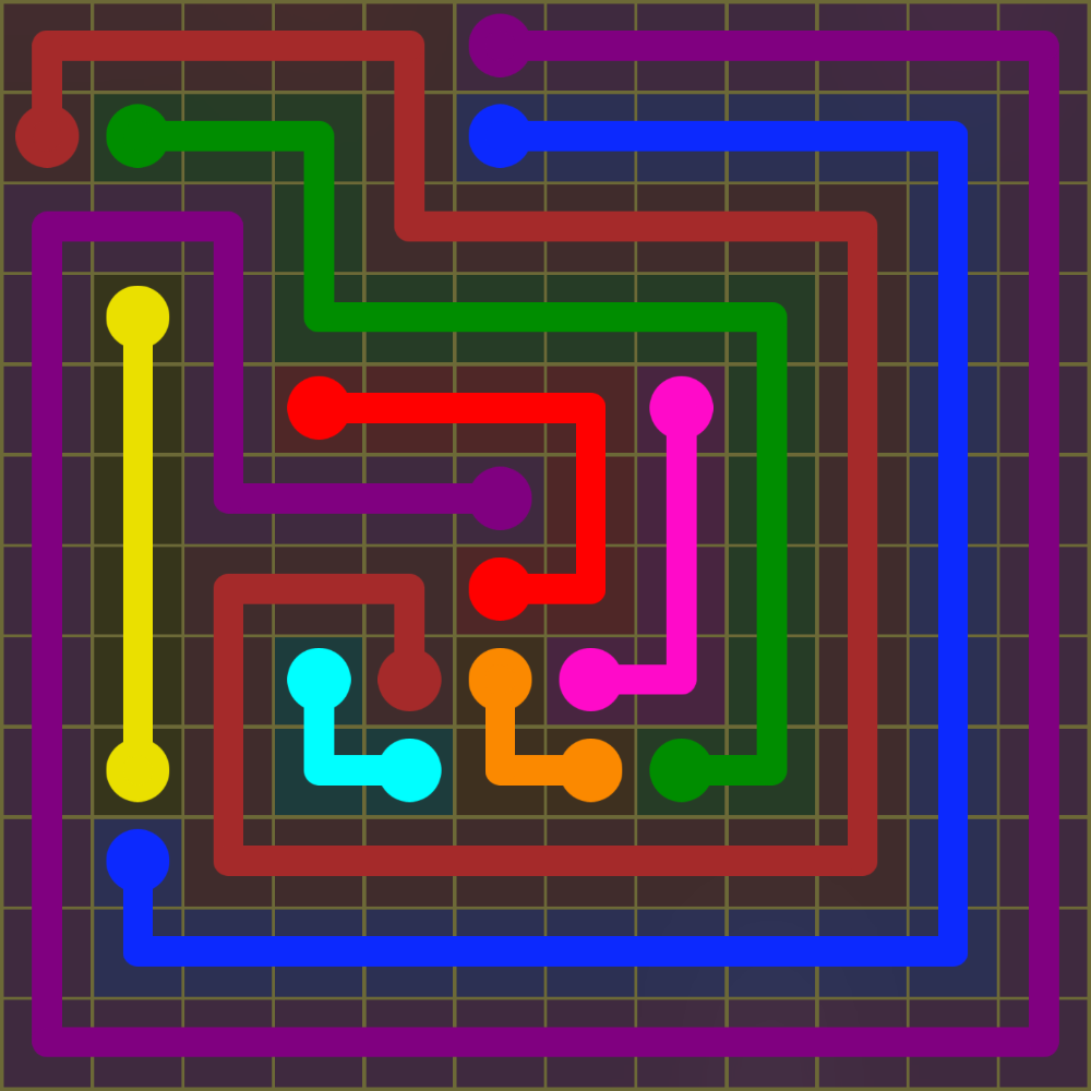 Flow Free 1518 Solution