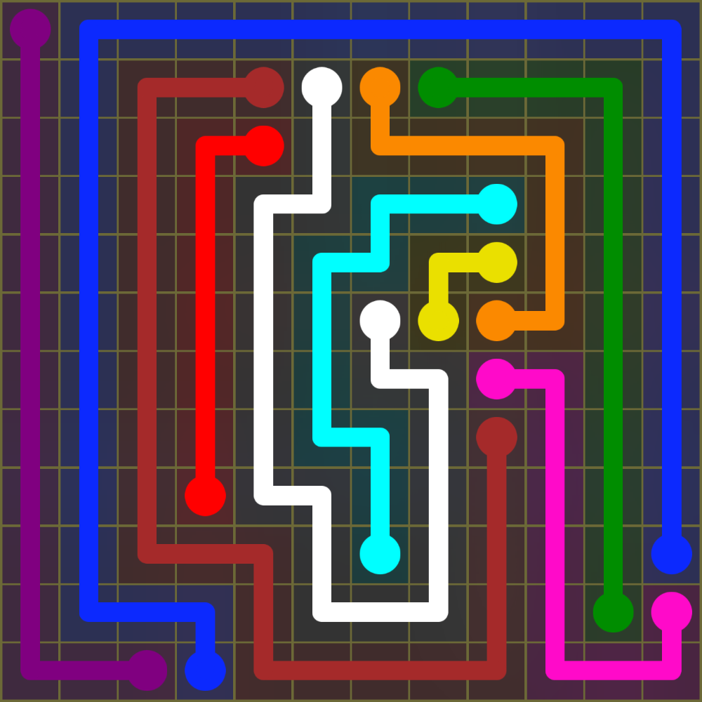 Flow Free 1519 Solution