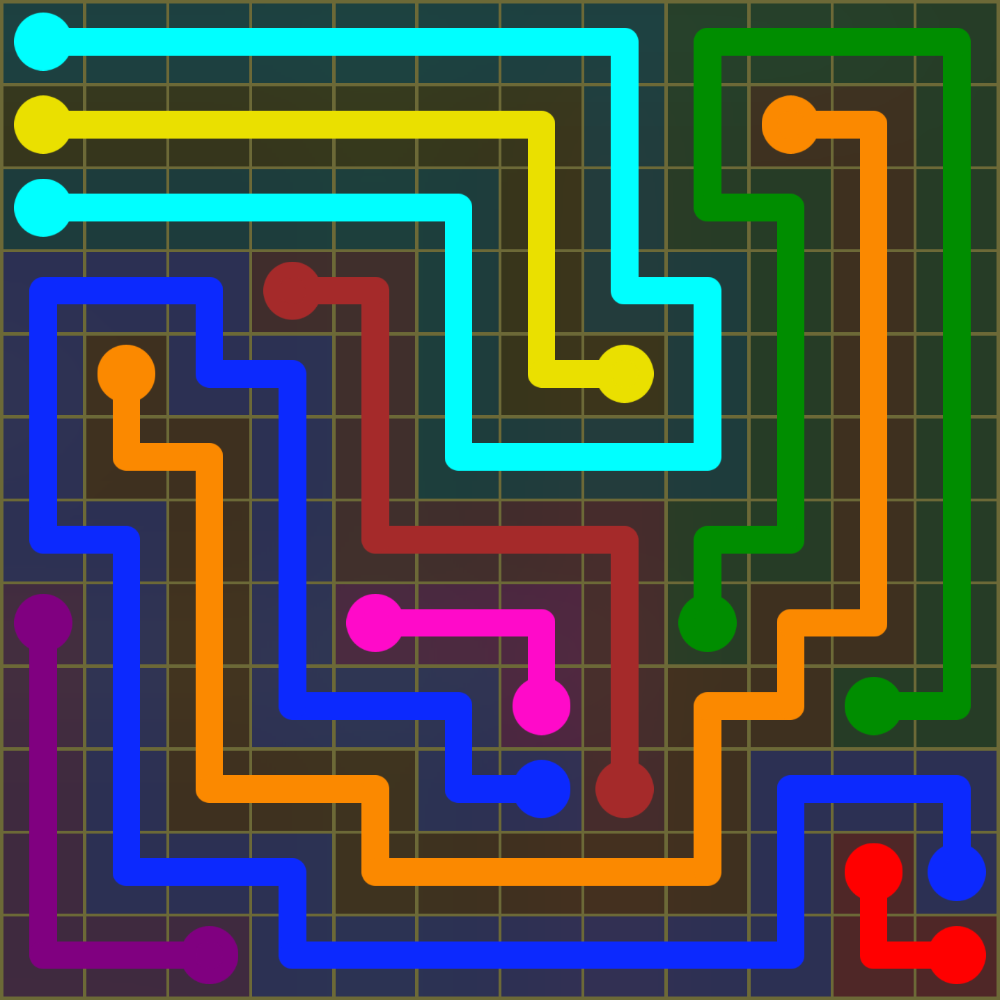 Flow Free 1523 Solution