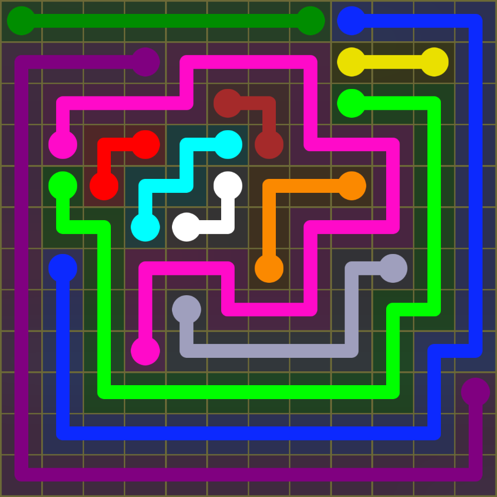 Flow Free 1529 Solution