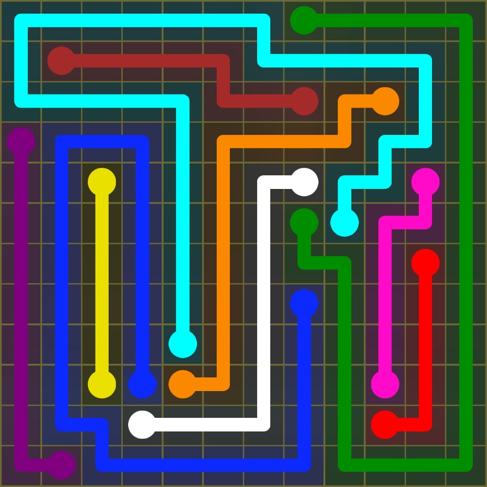 Flow Free 1621 Solution