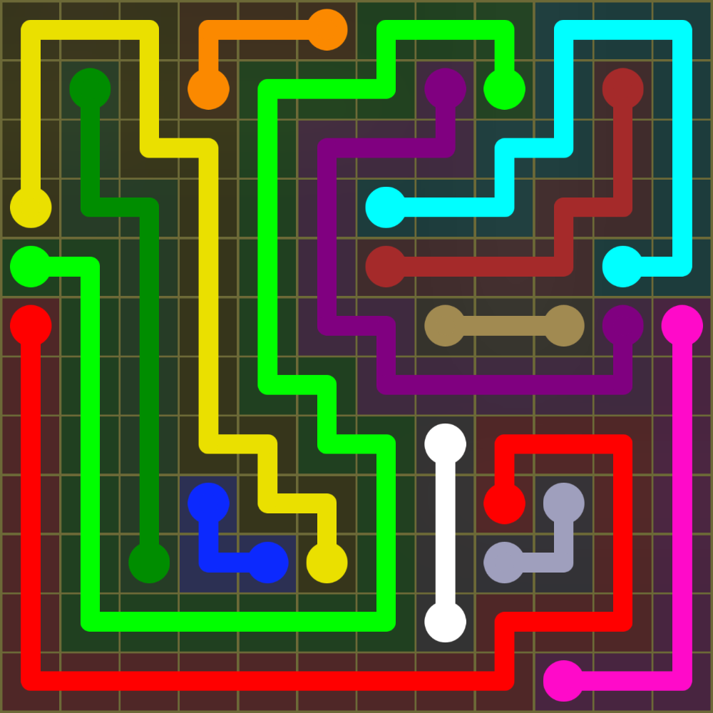 Flow Free 1624 Solution